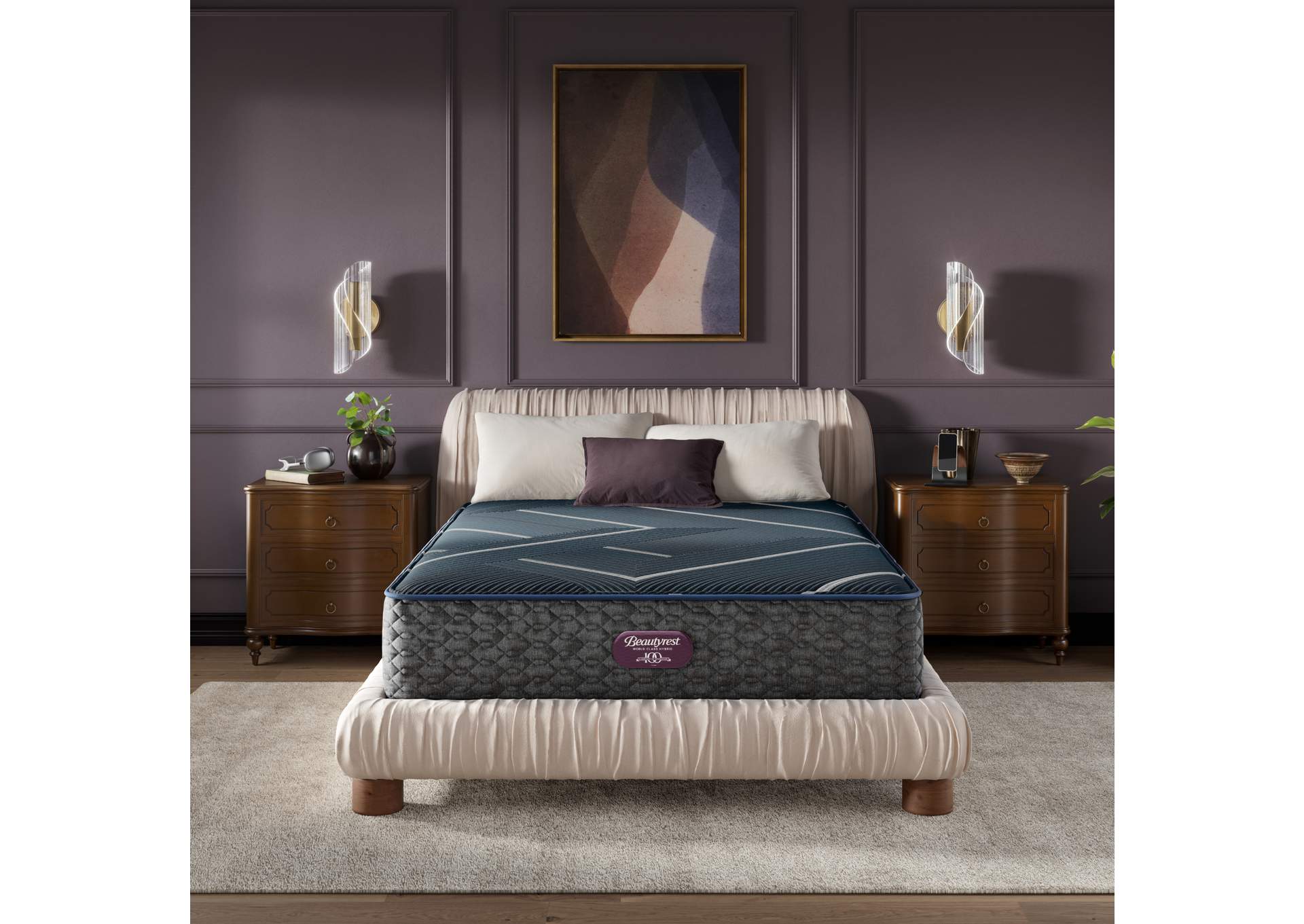 Beautyrest World Class Level Four Hybrid Plush Mattress - King image 1