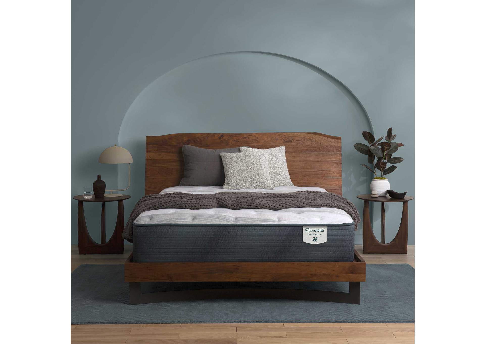 Harmony Lux Anchor Island 13. 5 Inch Plush Mattress Low Profile Set - Twin image 1