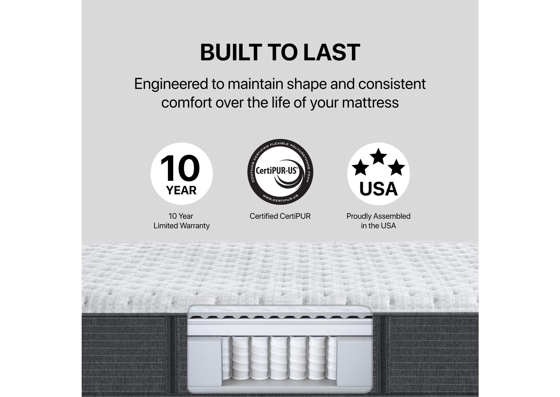 Silver Brs900 13. 5 Inch Extra Firm Mattress - Queen image 9