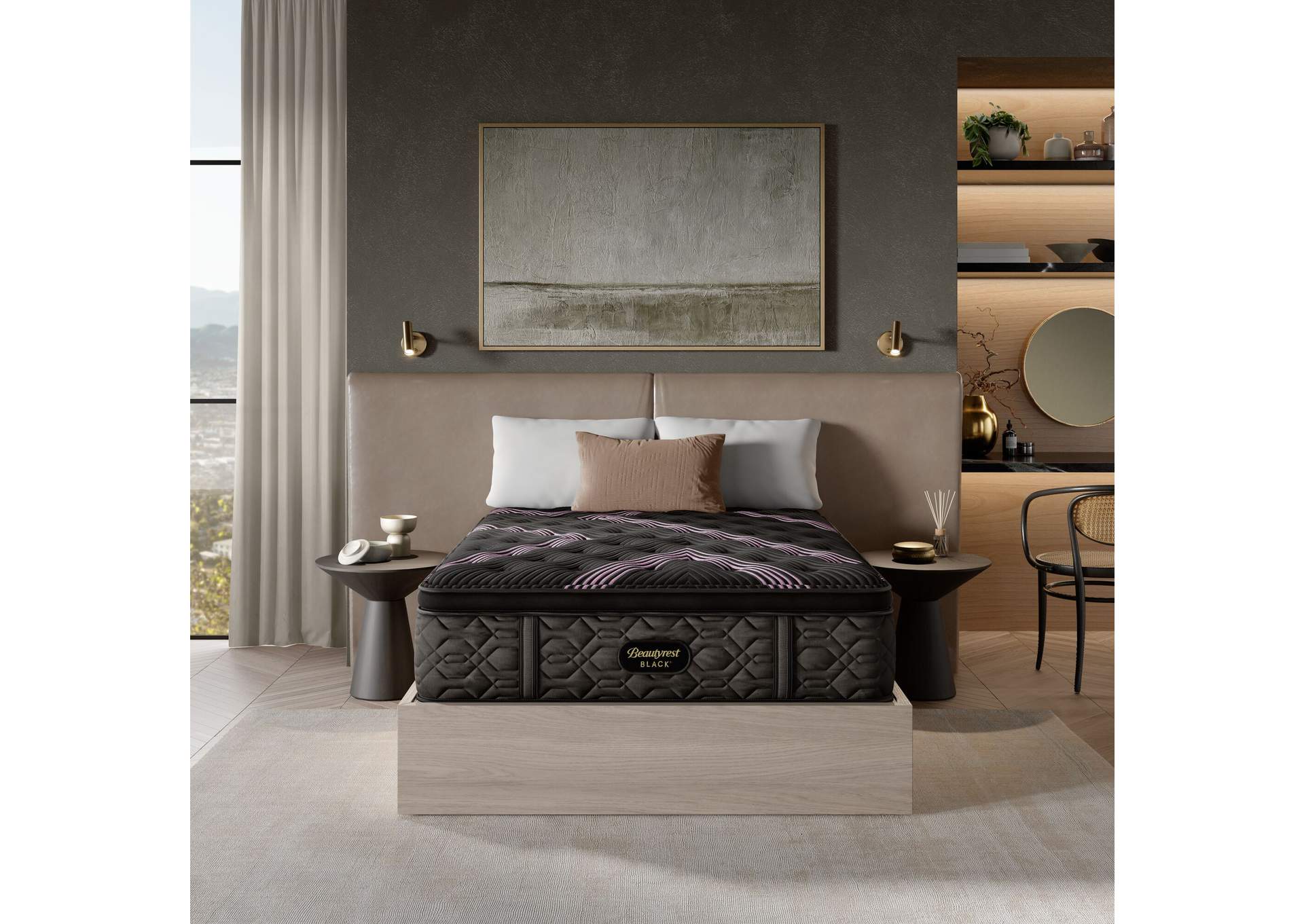 Beautyrest Black Series Two 16. 5 Inch Medium Pillow Top Mattress Set - Full image 1