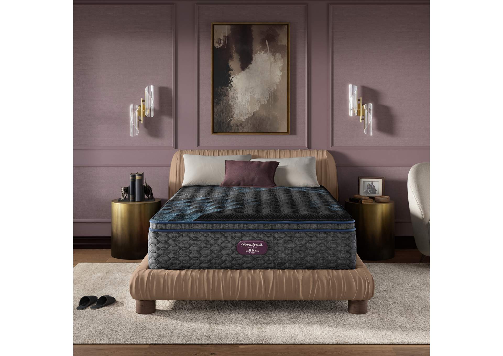Beautyrest World Class Level Four Firm Pillow Top Mattress - Twin XL image 1