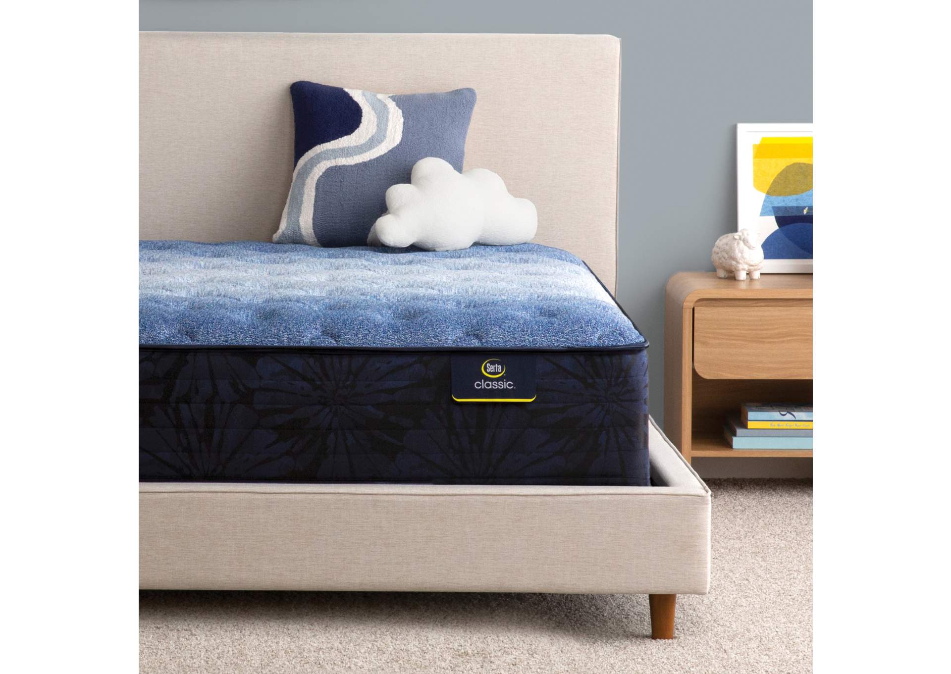 Classic Brecon 13. 5 Inch Medium Mattress Low Profile Set - Full image 9