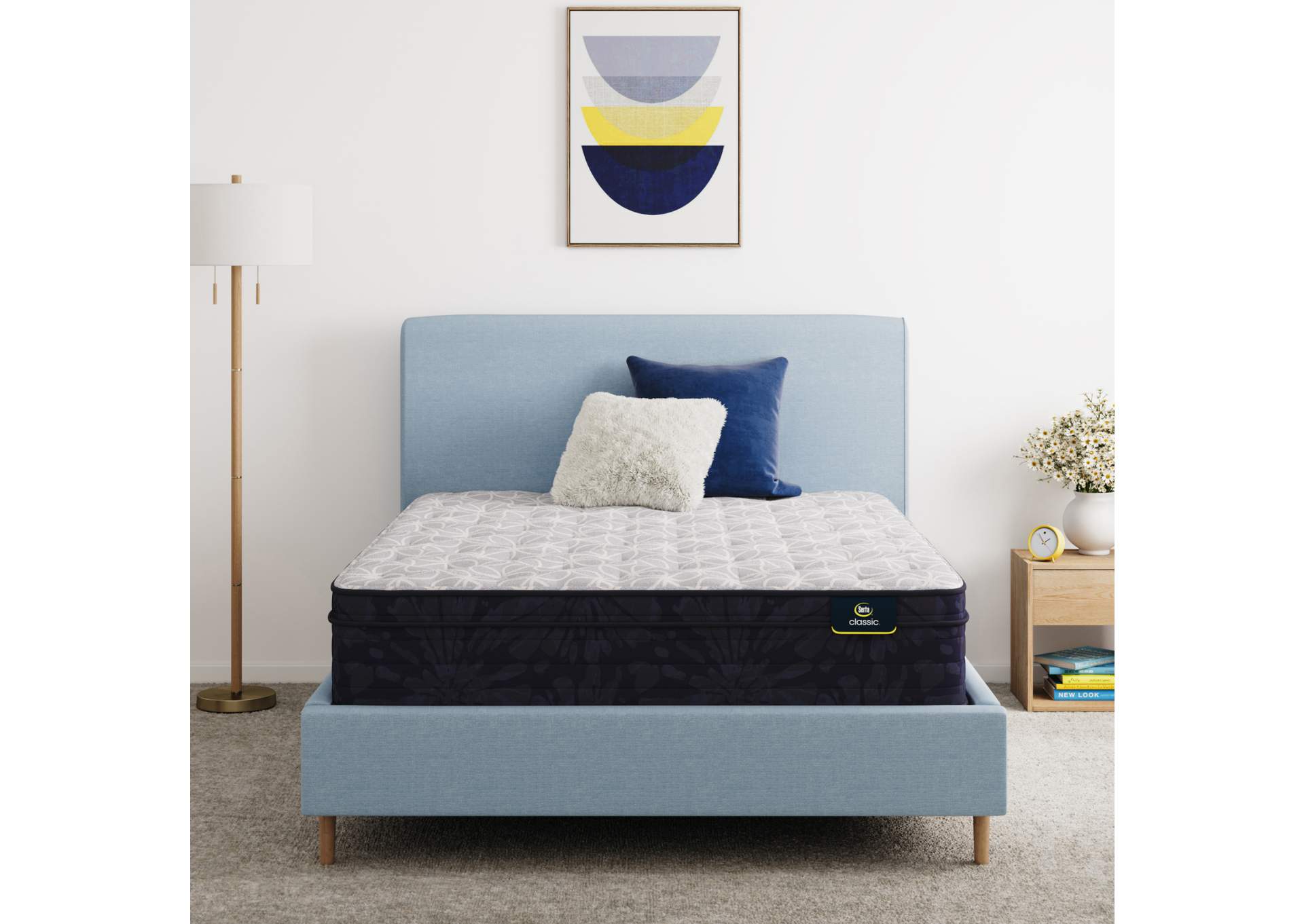 Classic Clarks Hill Ltd 12. 5 Inch Plush Euro Top Mattress - California King image 1