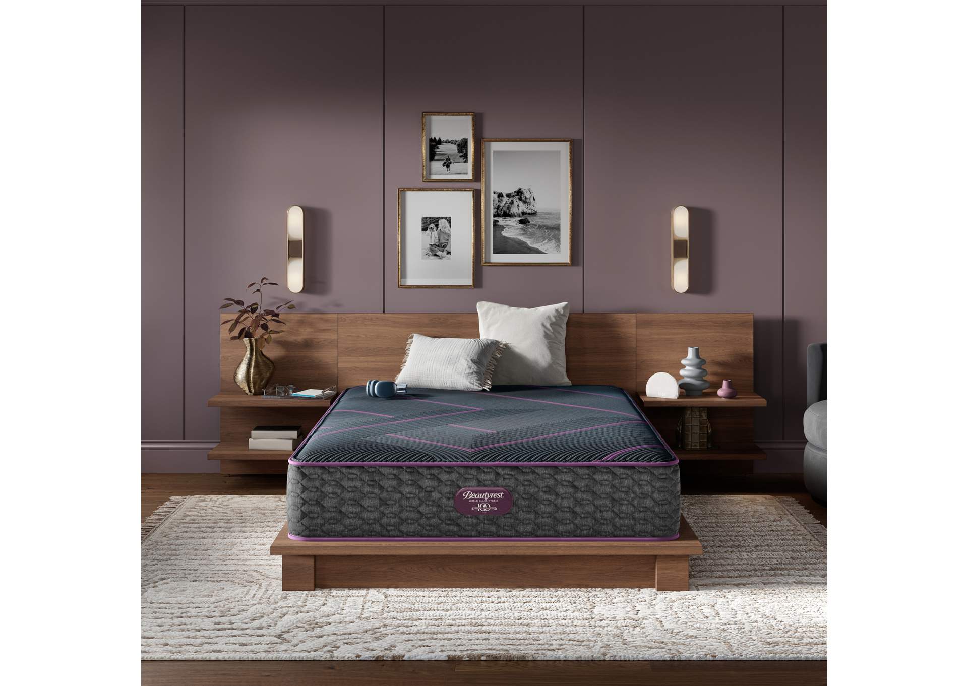 Beautyrest World Class Level Three Hybrid Firm Mattress - King image 1