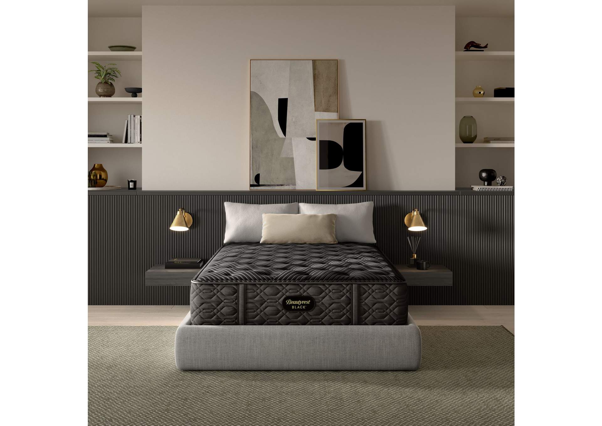 Carton Beautyrest Black Series One 14" Plush Mattress -  California King Split image 1