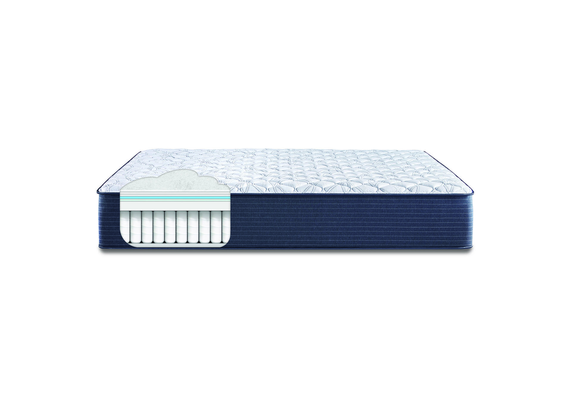 Clarks Hill  13 Inch Extra Firm Mattress Low Profile Set - Twin XL