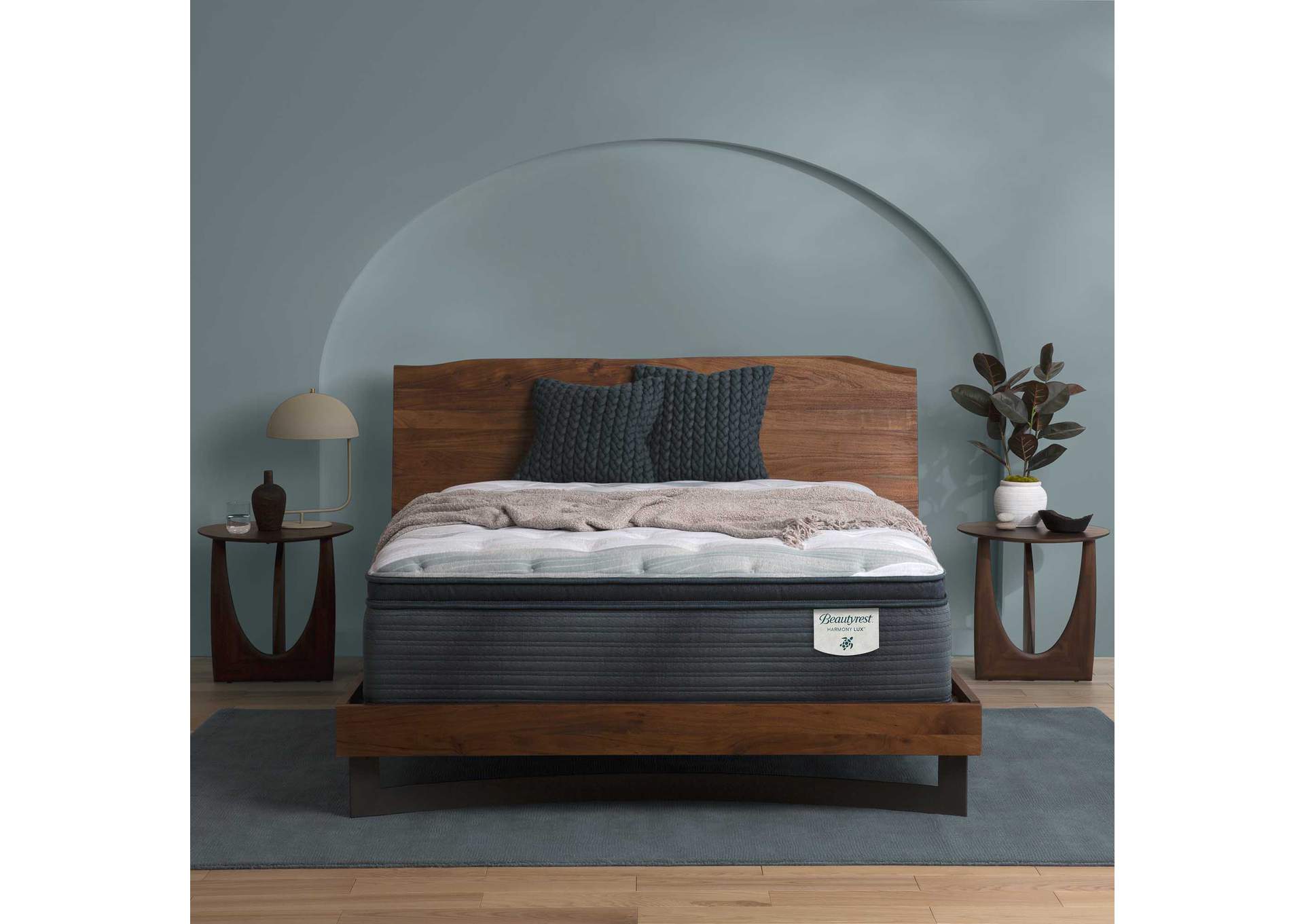 Harmony Lux Anchor Island 14.75" Medium Pillow Top Mattress Low Profile Set - California King image 1