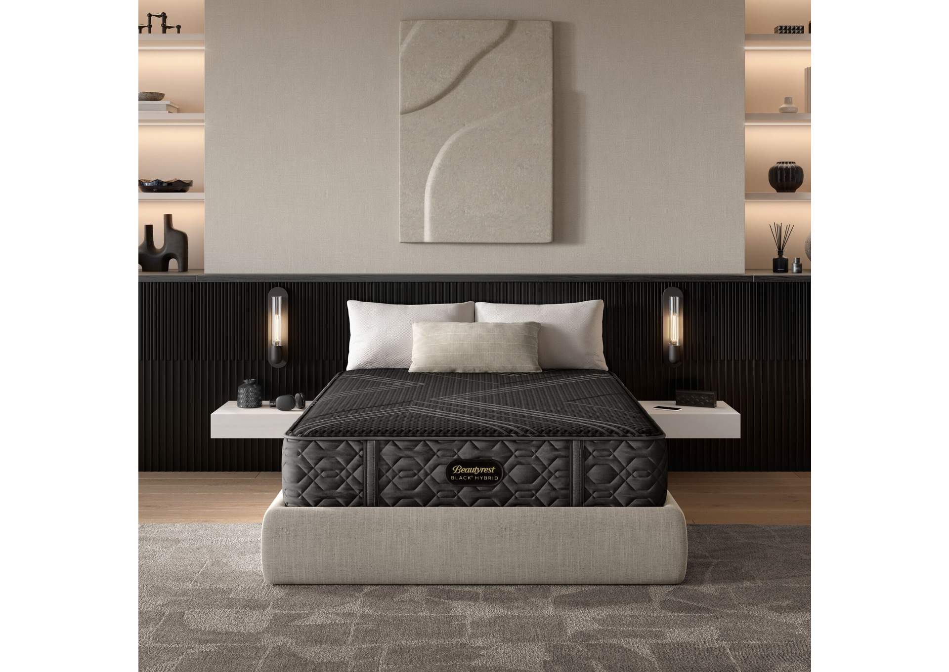 Beautyrest Black® Series One 12. 5 Inch Hybrid Plush Mattress - California King image 1