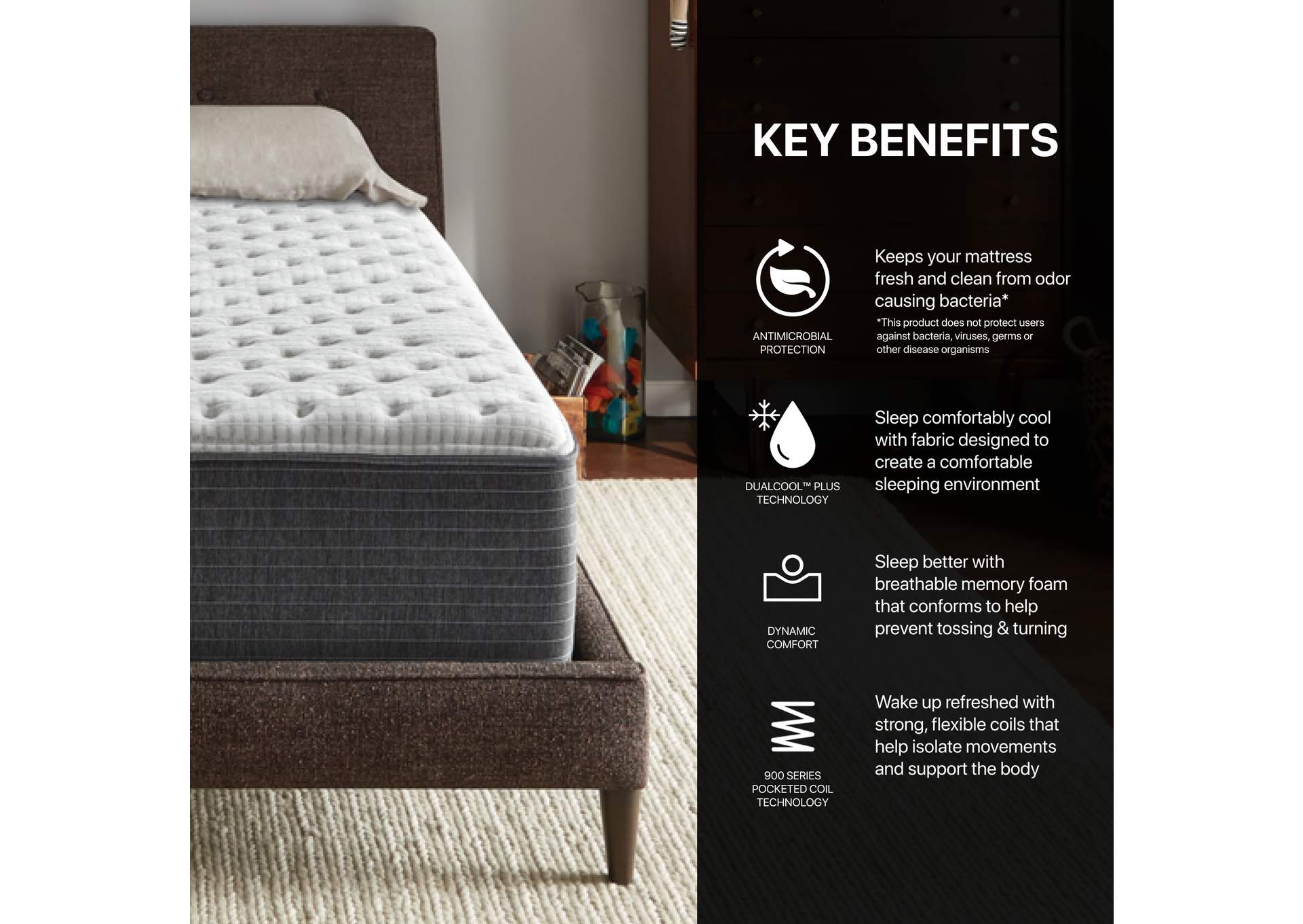 Silver Brs900 13. 5 Inch Extra Firm Mattress - Queen image 10