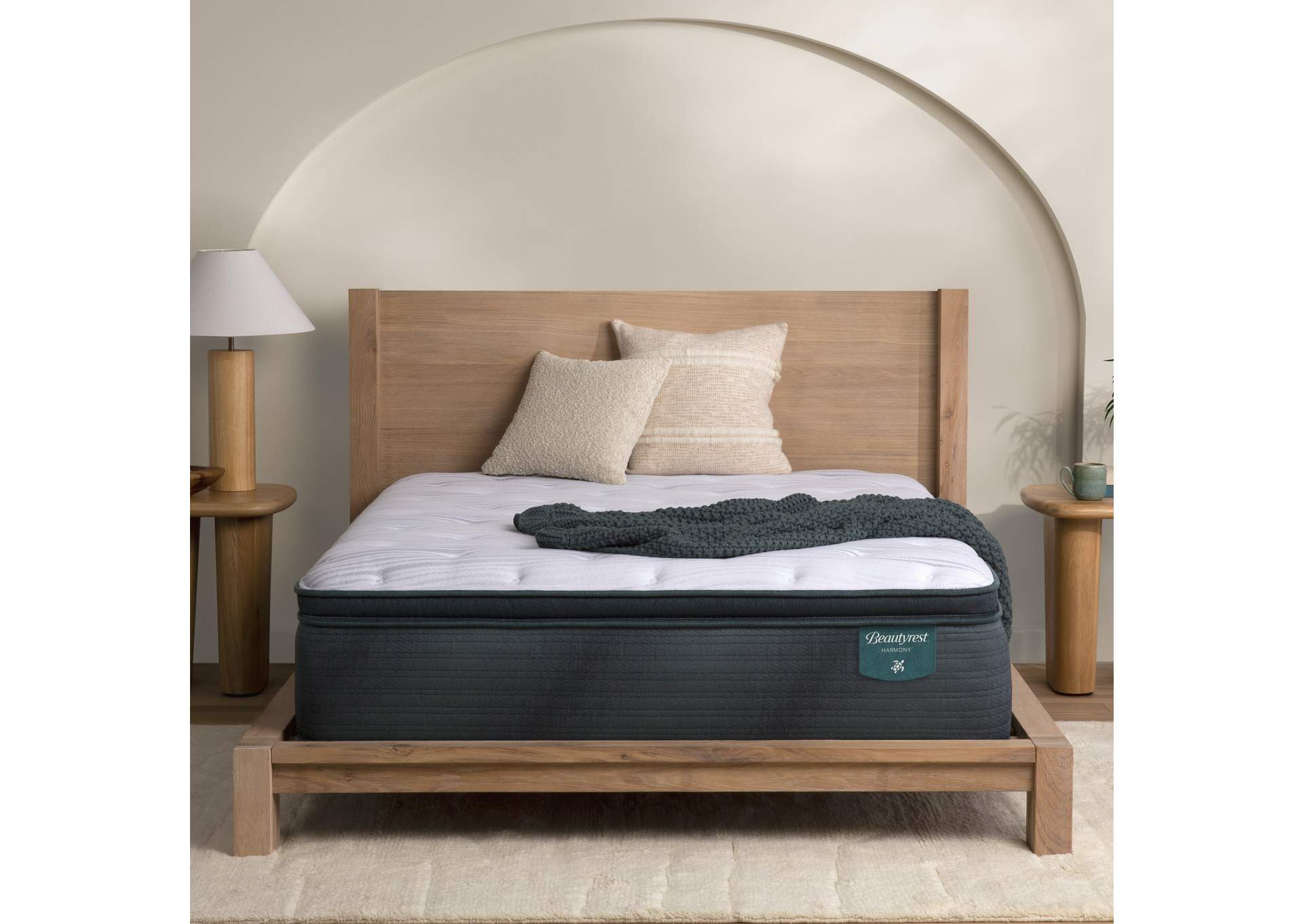 Harmony Cypress Bay 14.75" Plush Pillow Top Mattress Set - Full image 1