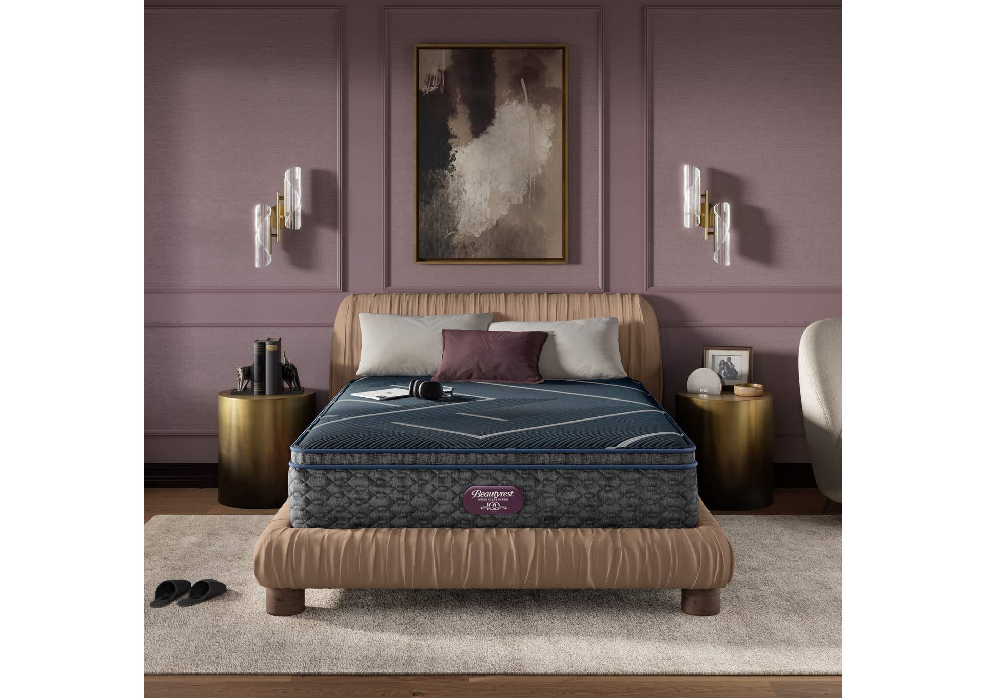 Beautyrest World Class Level Four Hybrid Medium Apex  Pillow Top Mattress - Cal King image 1