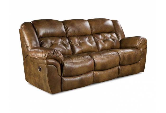 Top Grain Leather Double Reclining Sofa image 1