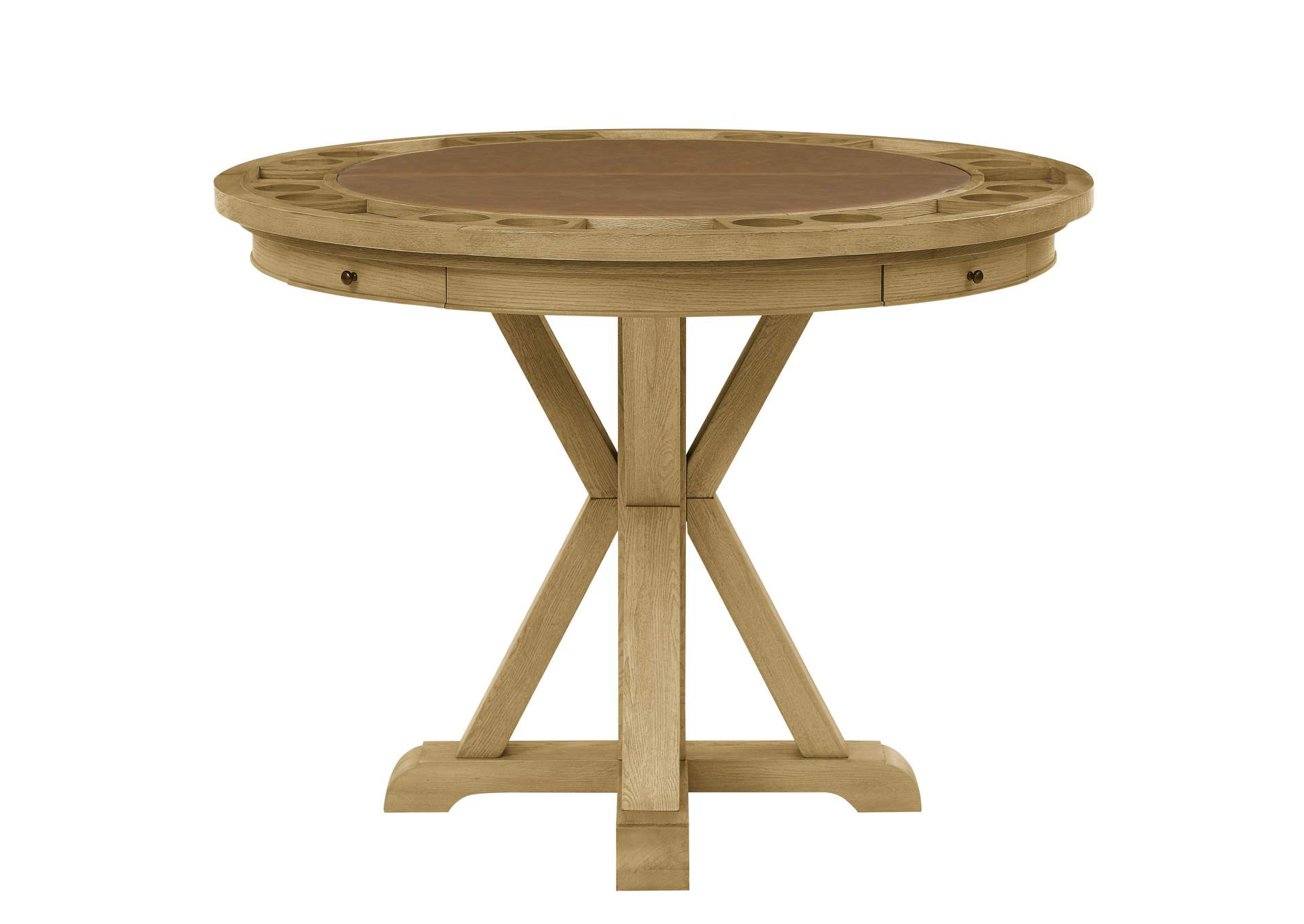 Rylie Counter Table with Game Top, Natural Finish image 1