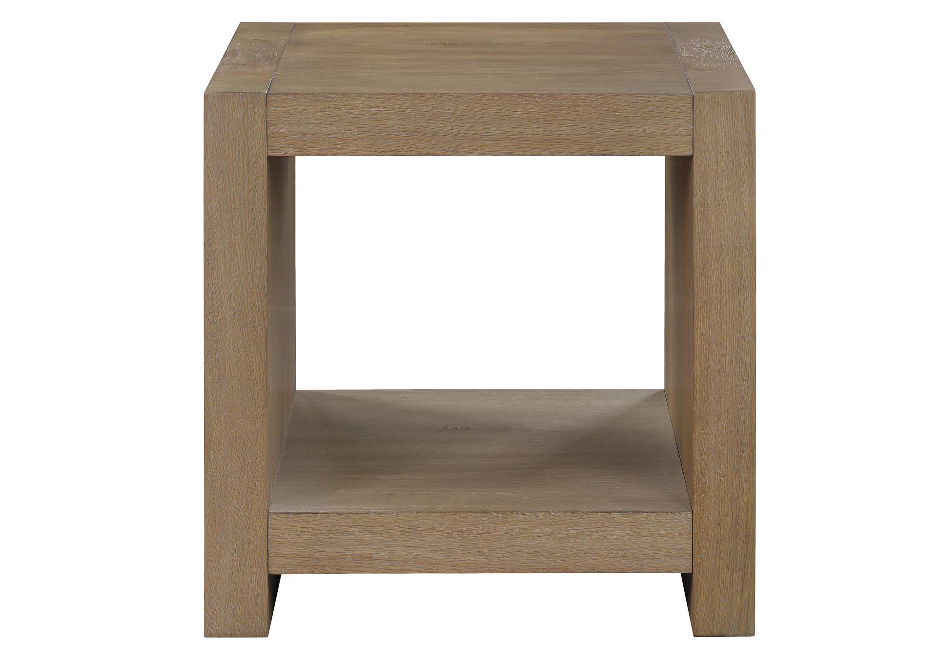 Aubrey End Table, Brown image 1
