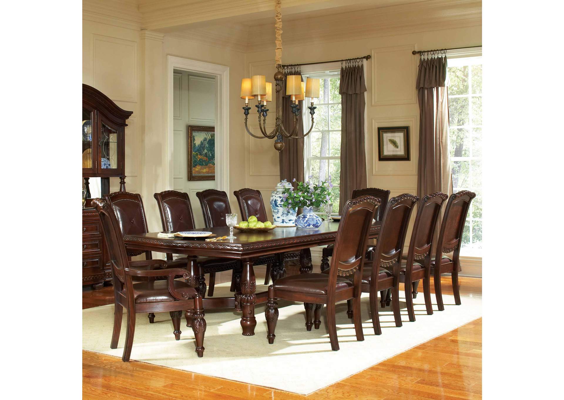 Antoinette Brown 11-Piece Dining Set image 1