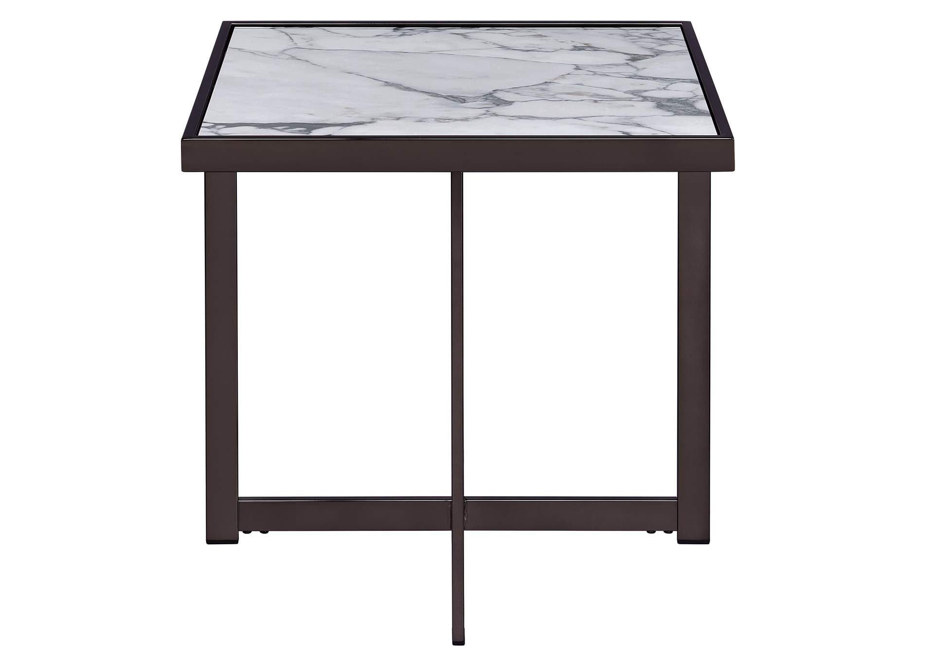 Kayley Sintered Stone Square End Table image 1