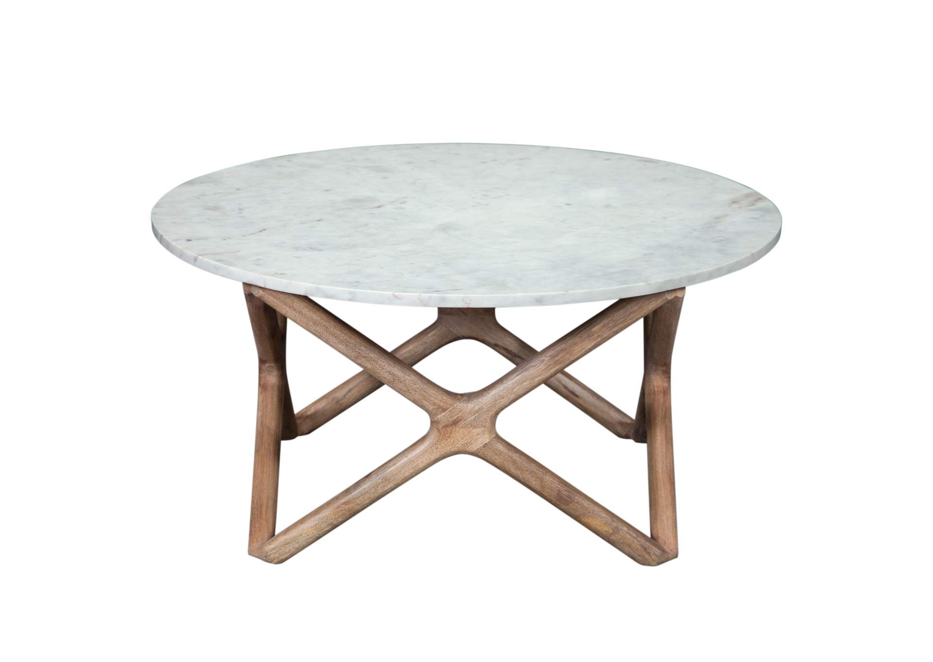 Wyman Banswara White Marble Top Cocktail Table image 1