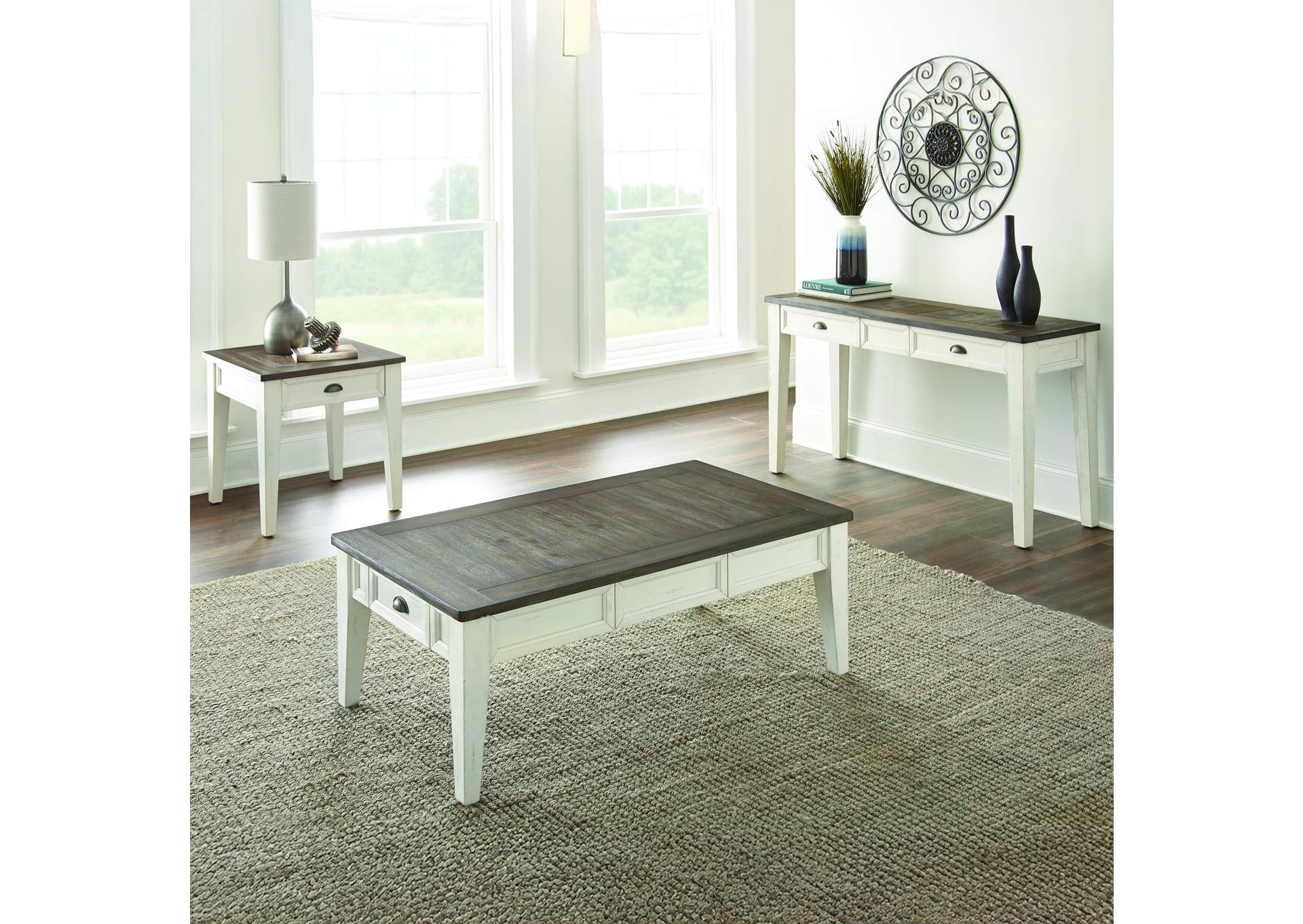 Cayla Dark Oak 3-Piece Occasional Set image 1