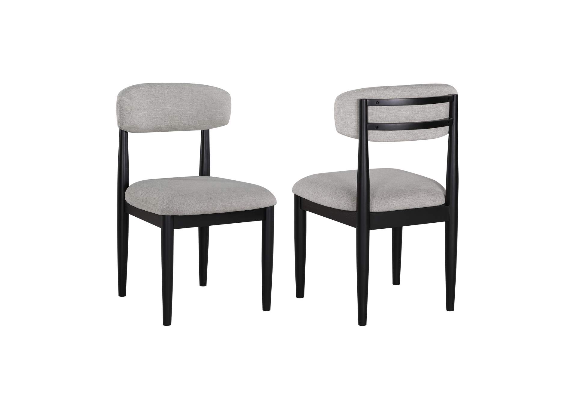 Magnolia Upholstered Side Chair, Black image 1