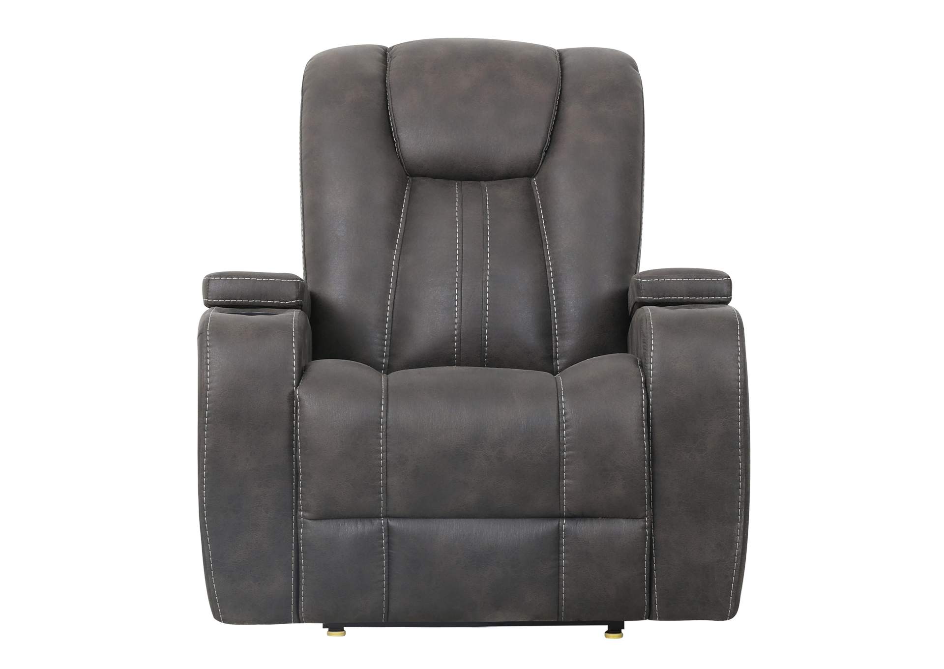 Marlow Charcoal Manual Recliner image 1