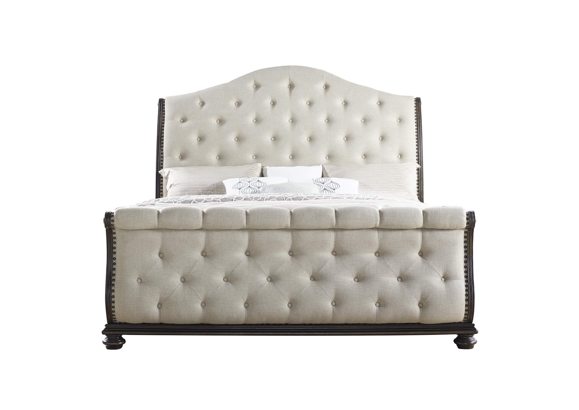Rhapsody Sand Queen Sleigh Bed image 1