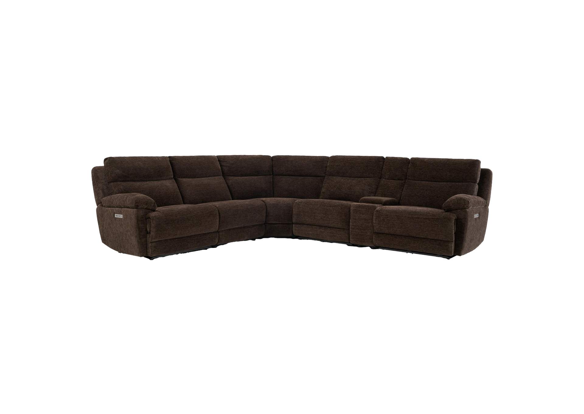 Gatlin Brown 6-Piece Power Reclining Sectional image 1