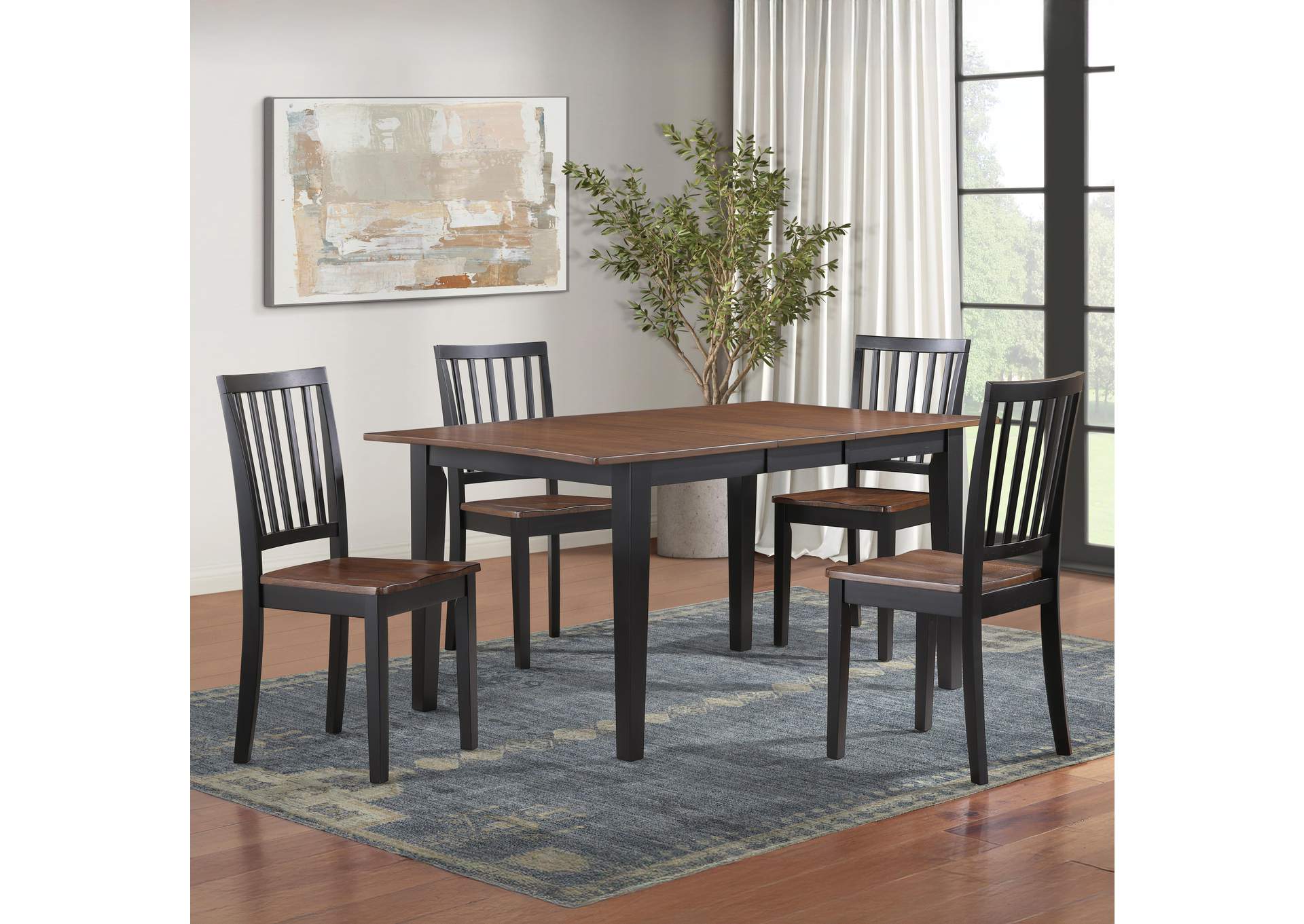Joplin Brown 5-Piece Dining Set image 1