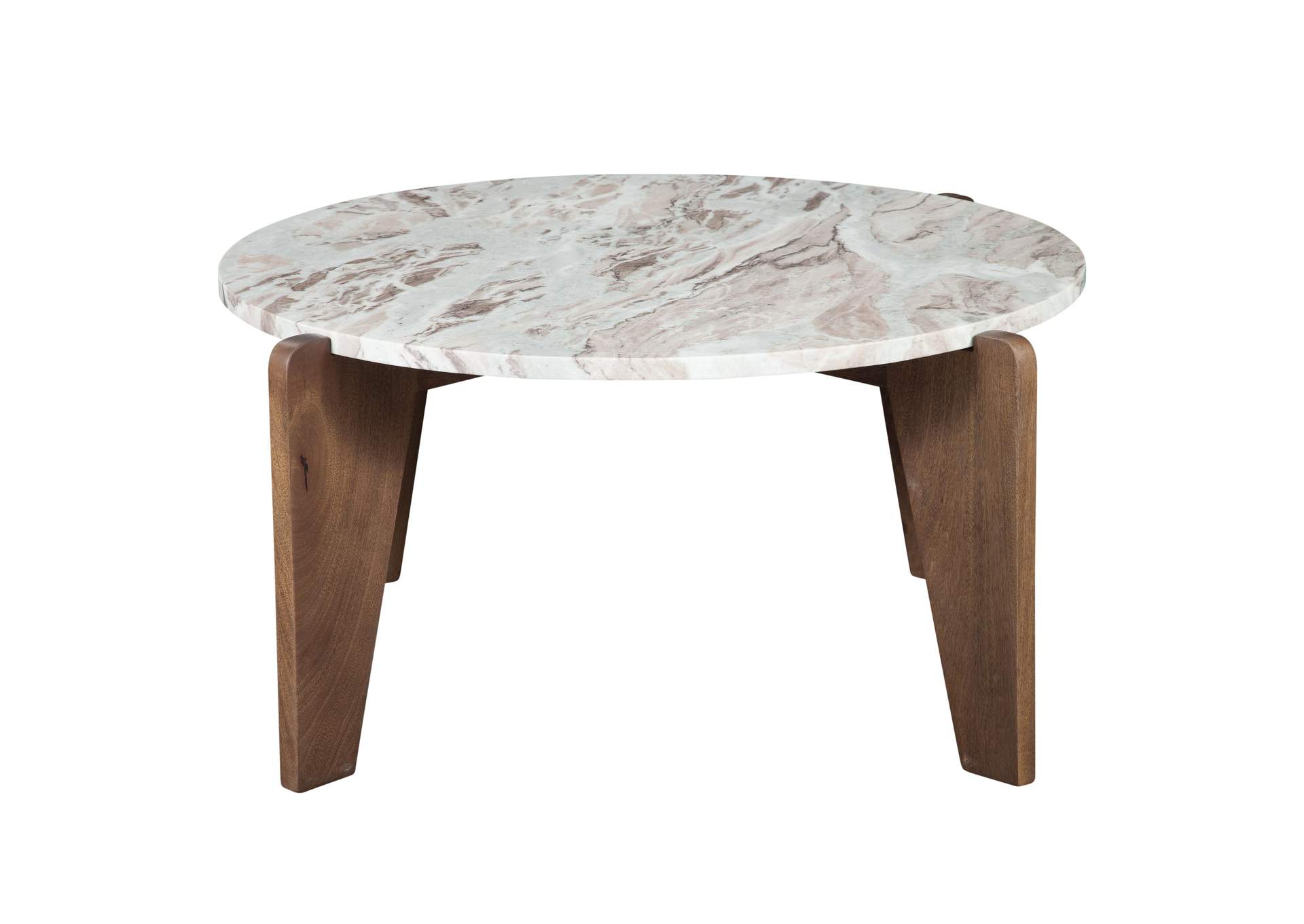 Shavon Brown Marble Top Cocktail Table image 1