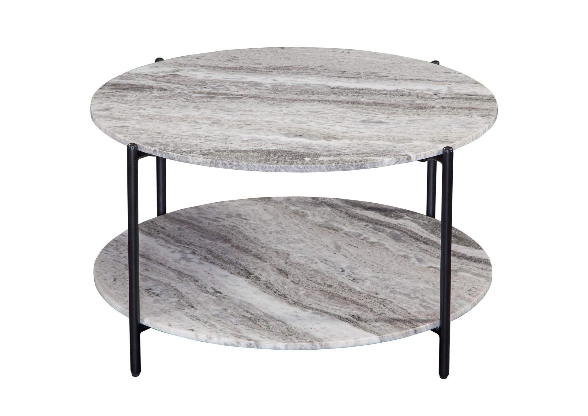 Coleen Green Marble Round Cocktail Table image 1