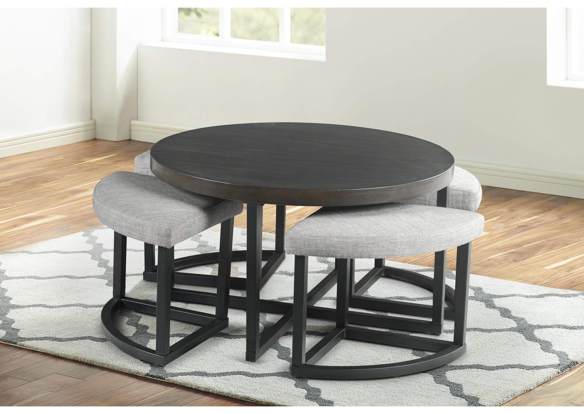 Yukon Coffee Table with Stools image 1
