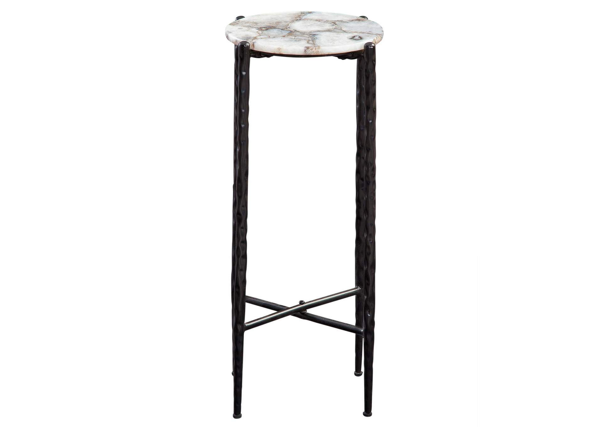 Octavio White Agate Top Chairside Table image 1