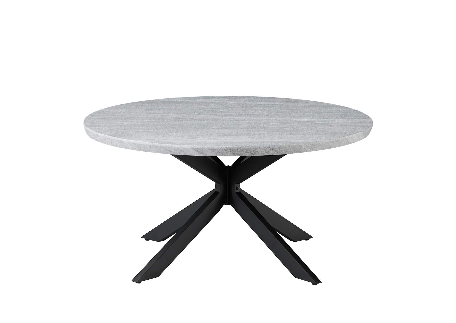 Keyla Faux-Marble Round Cocktail Table image 1