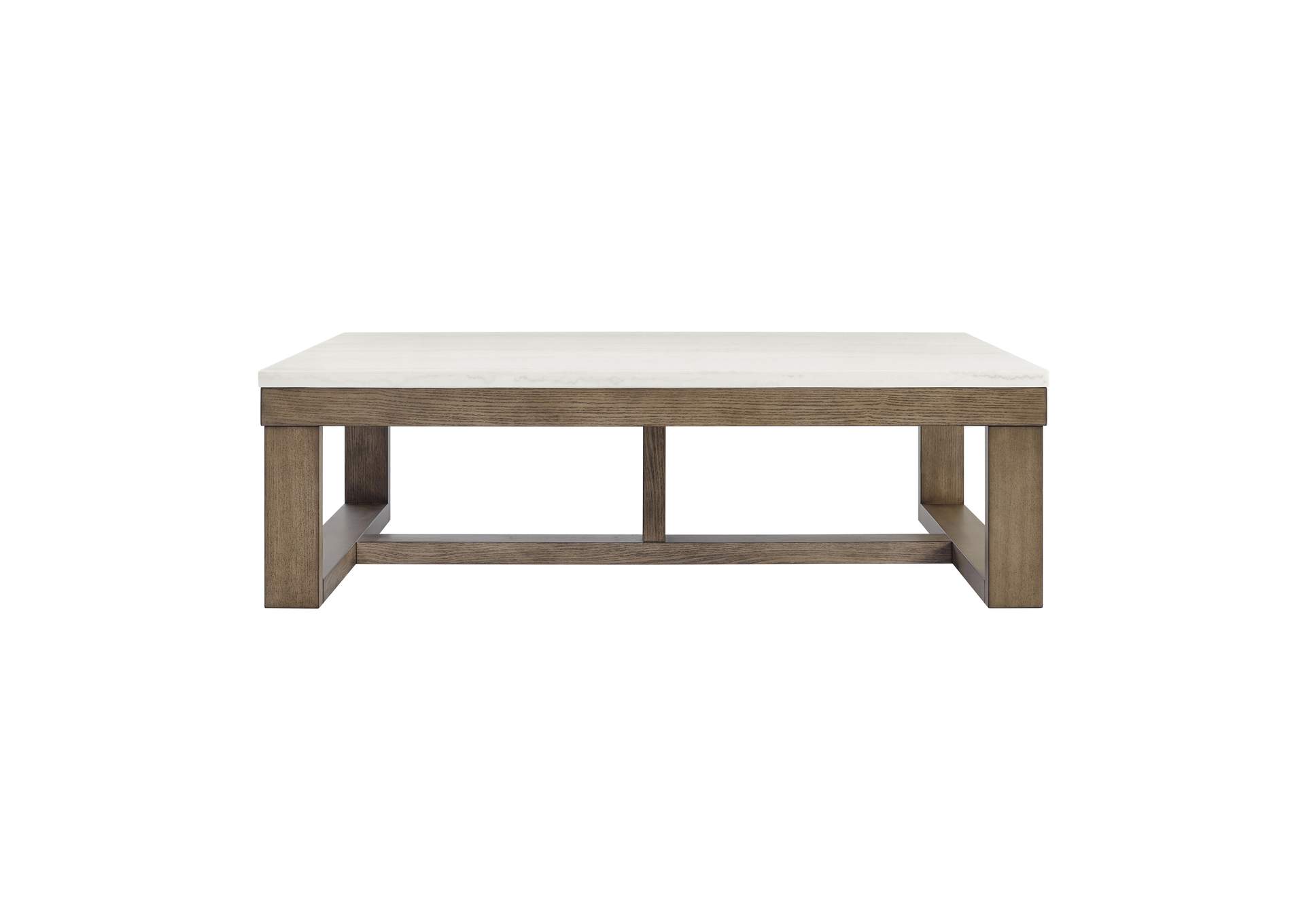 Calla White Marble Cocktail Table image 1