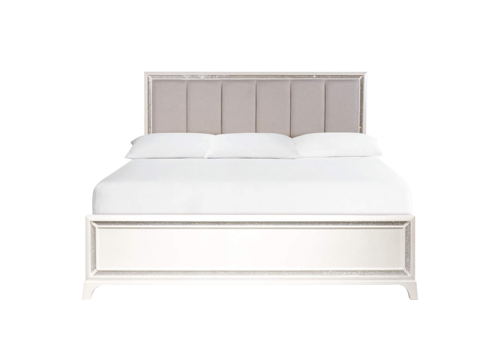 Cassie White King Bed image 1