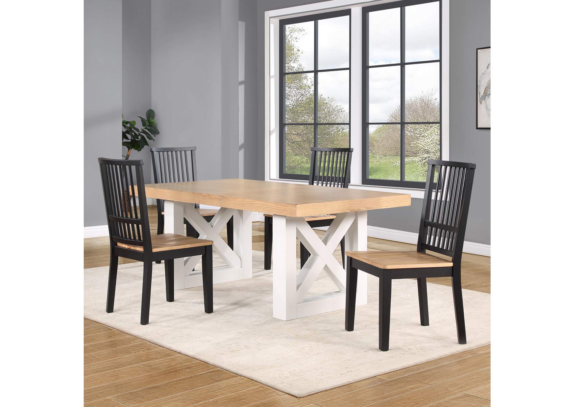 Magnolia 5-Piece Dining Set - Table, 4 Side Chairs image 1