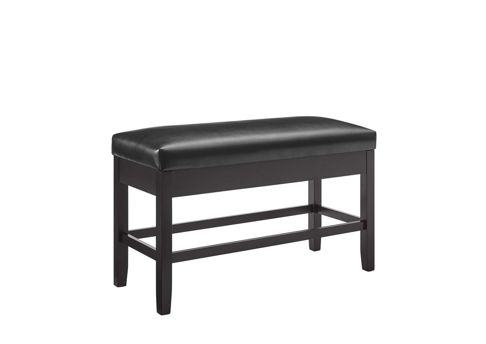 Carrara Black Vegan Leather Storage Counter image 1