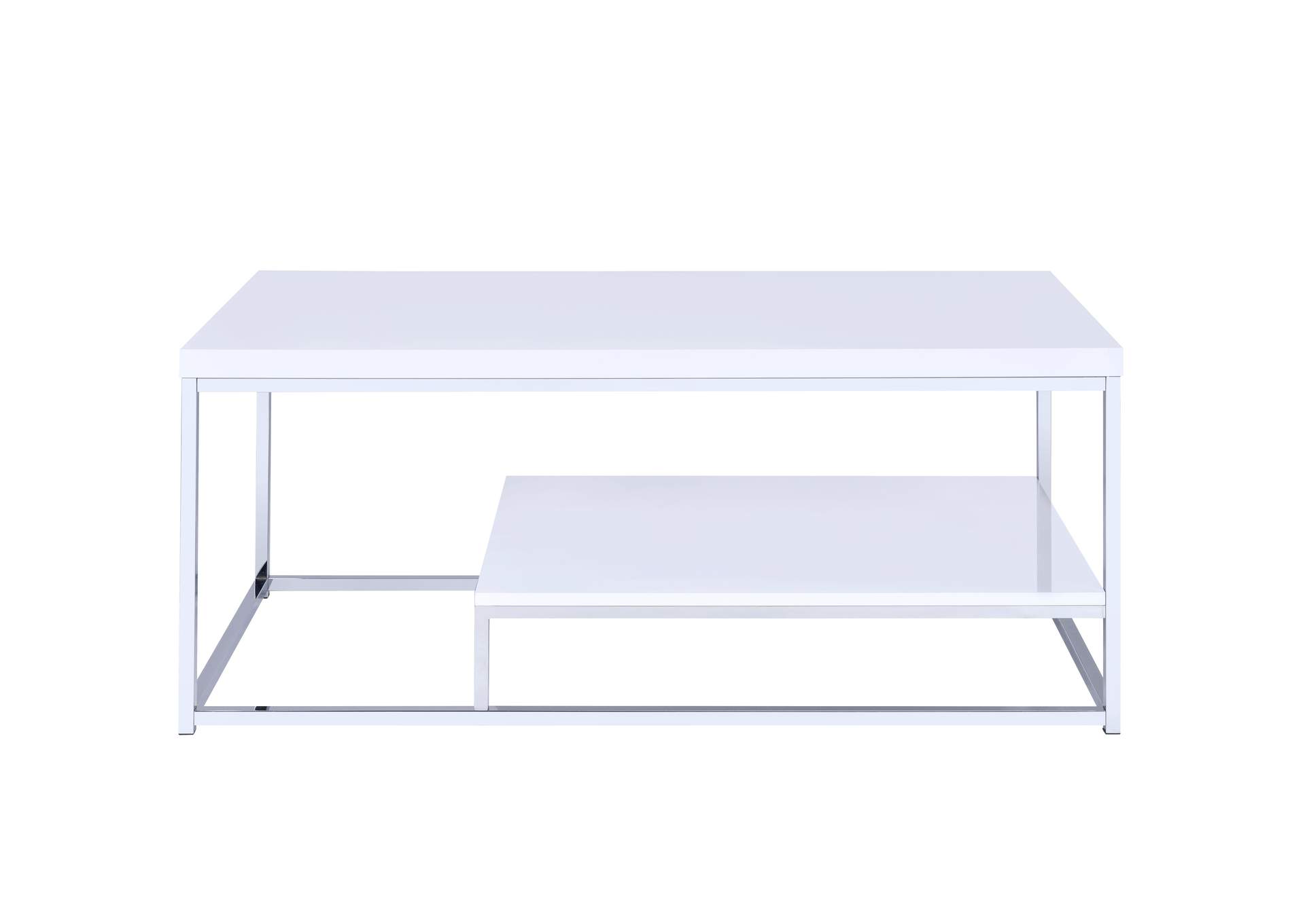 Lucia White Cocktail Table image 1