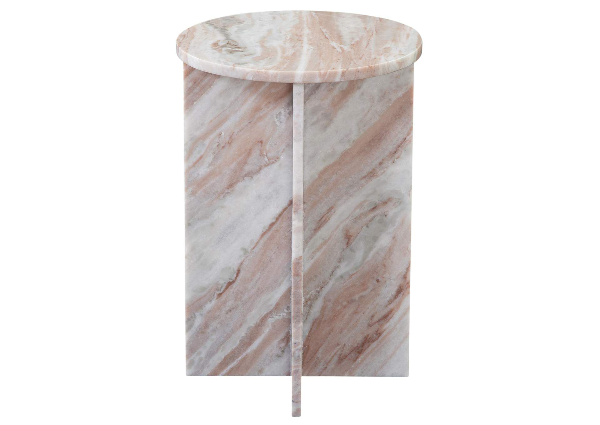 Niki Toronto Brown Marble End Table image 1