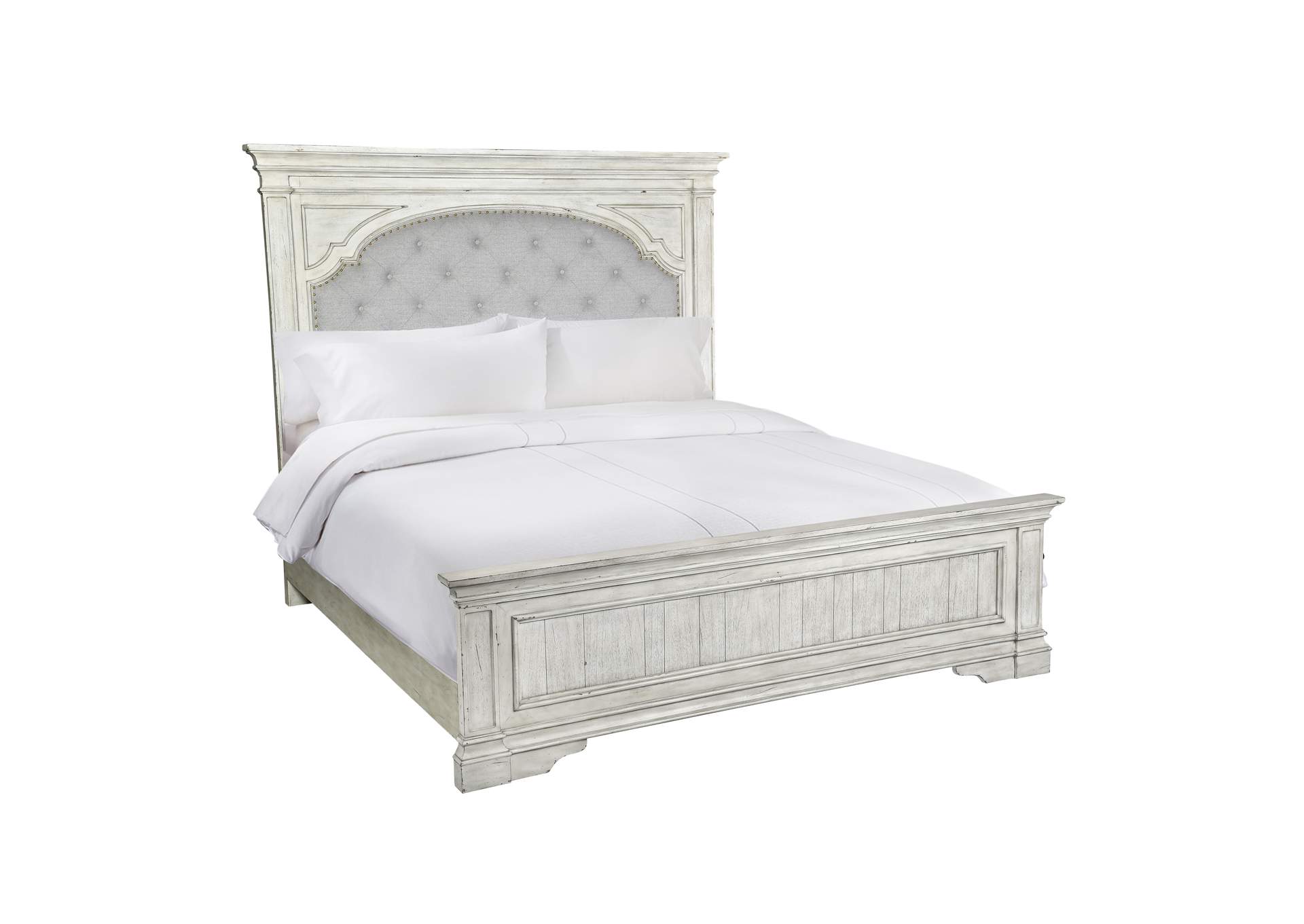 Highland Park Queen Bed Ivory image 4