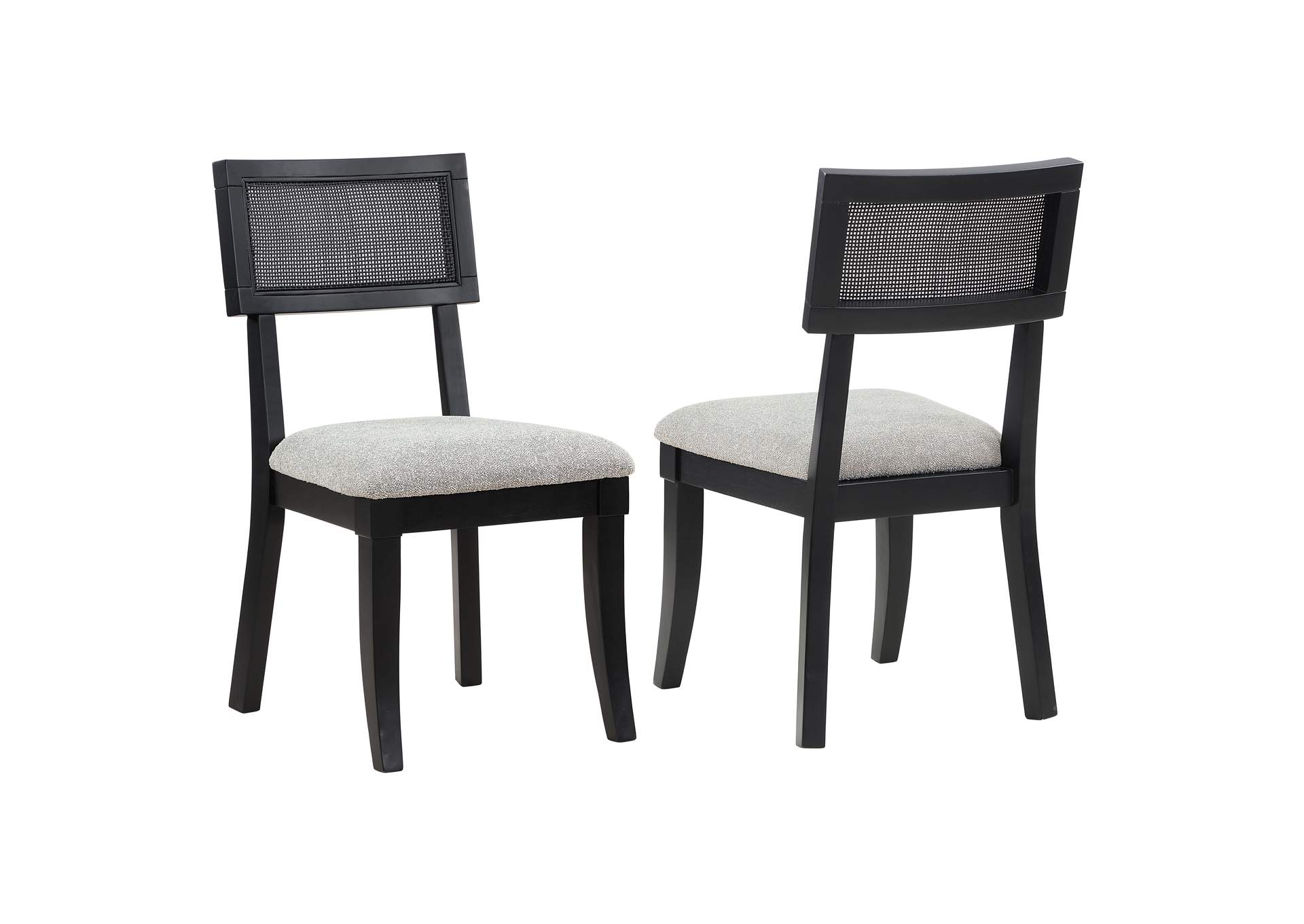 Colvin Black Cane Side Chair image 1