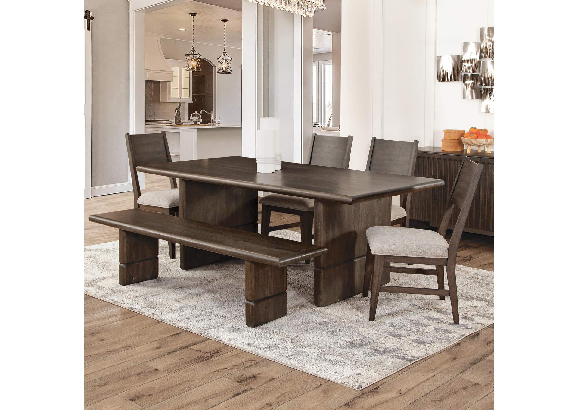 Norvell Gray 6-Piece Dining Set image 1