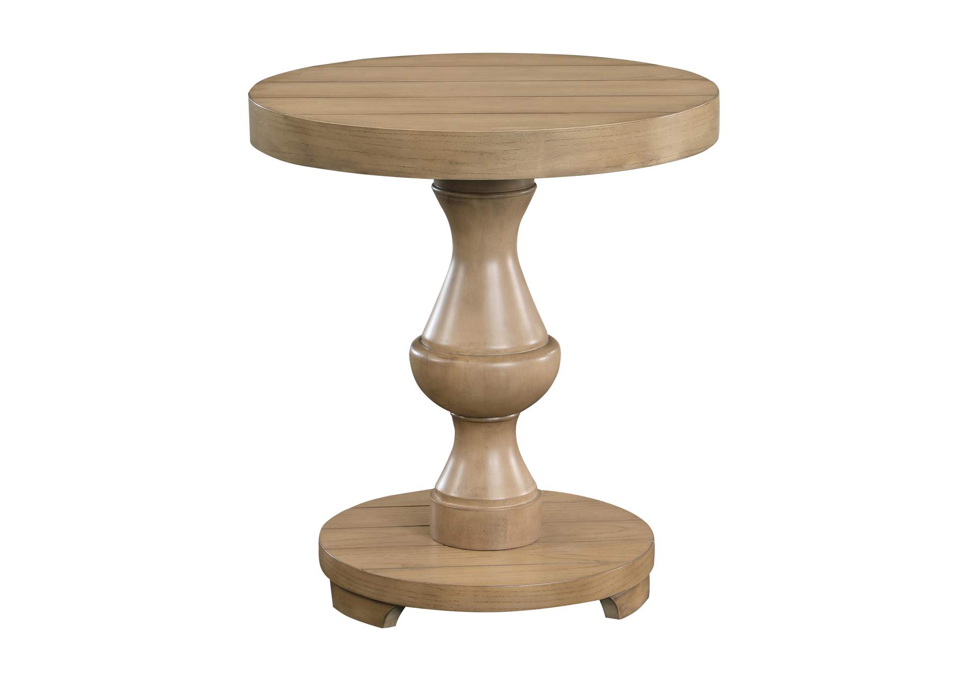 Dory Round End Table, Sand image 1