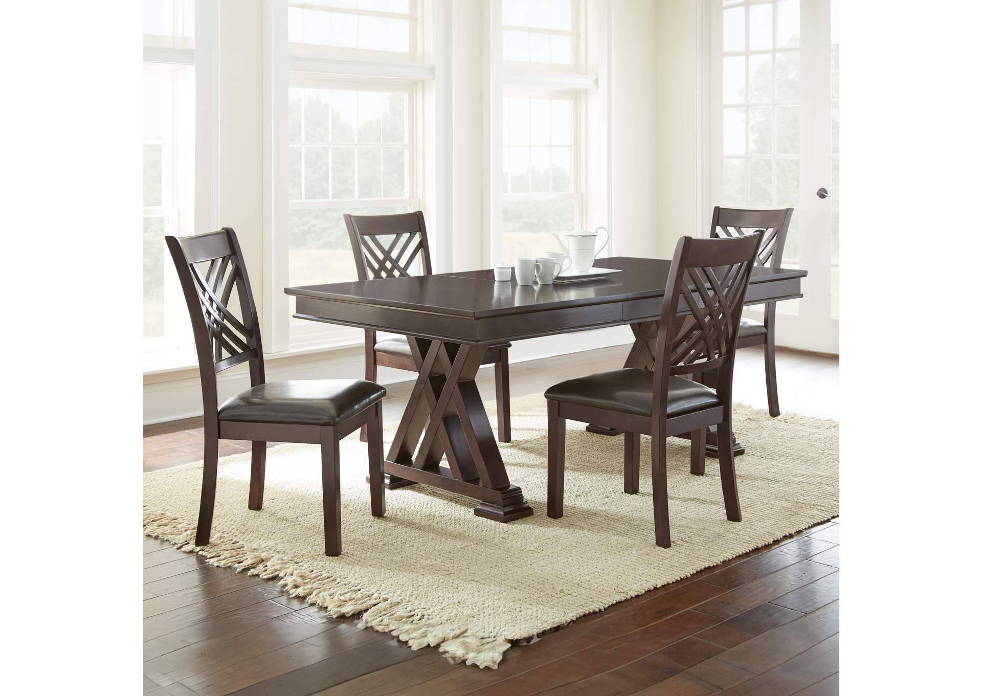 Adrian Brown 5-Piece Dining Set image 1