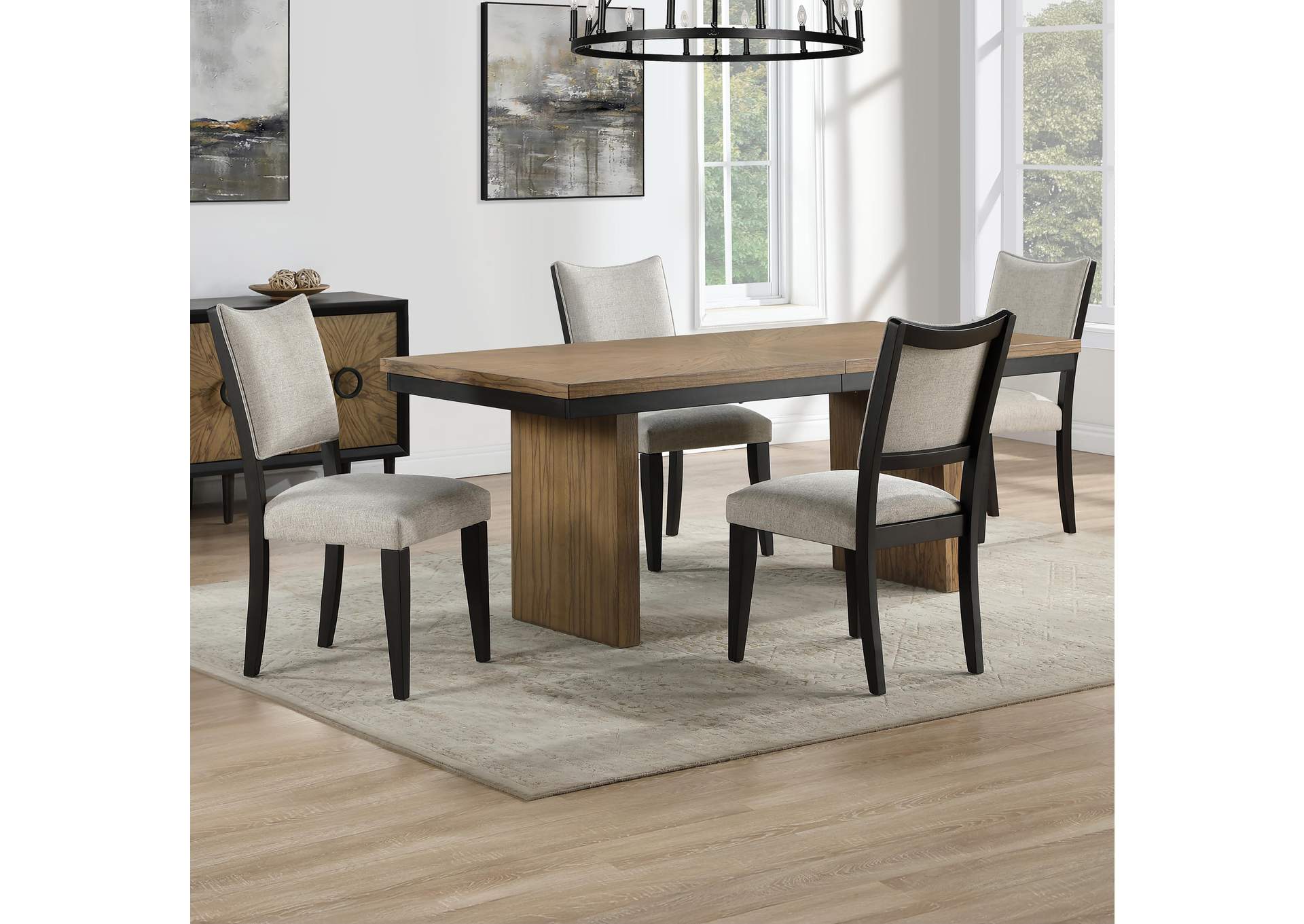 Roatan 5-Piece 80-96-Inch Table Dining Set image 1