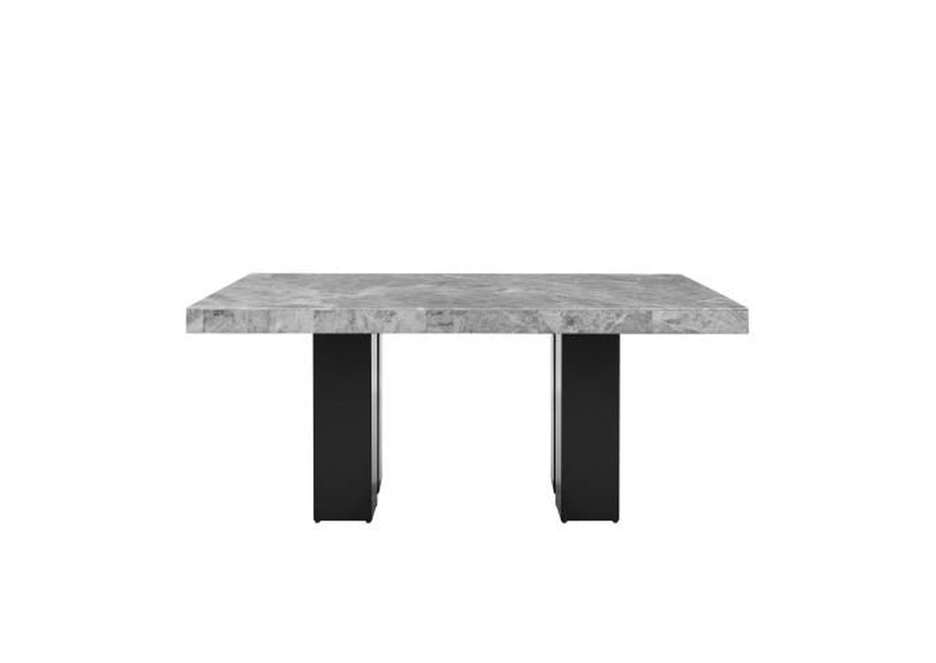 Camila Rectangle Gray Marble Dining Table image 1