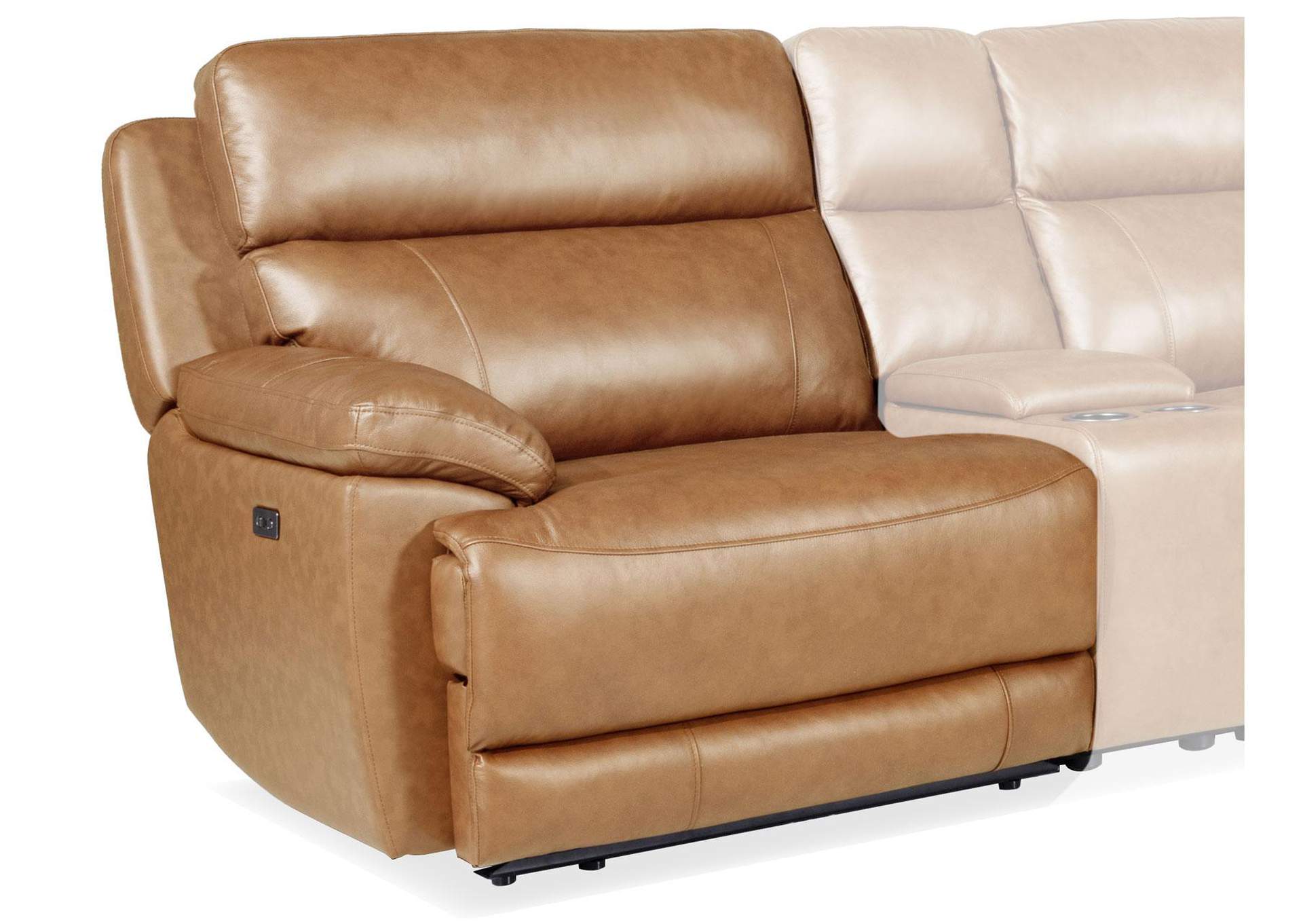 Gatlin Leather Left-Arm-Facing Dual-Power Recliner image 1