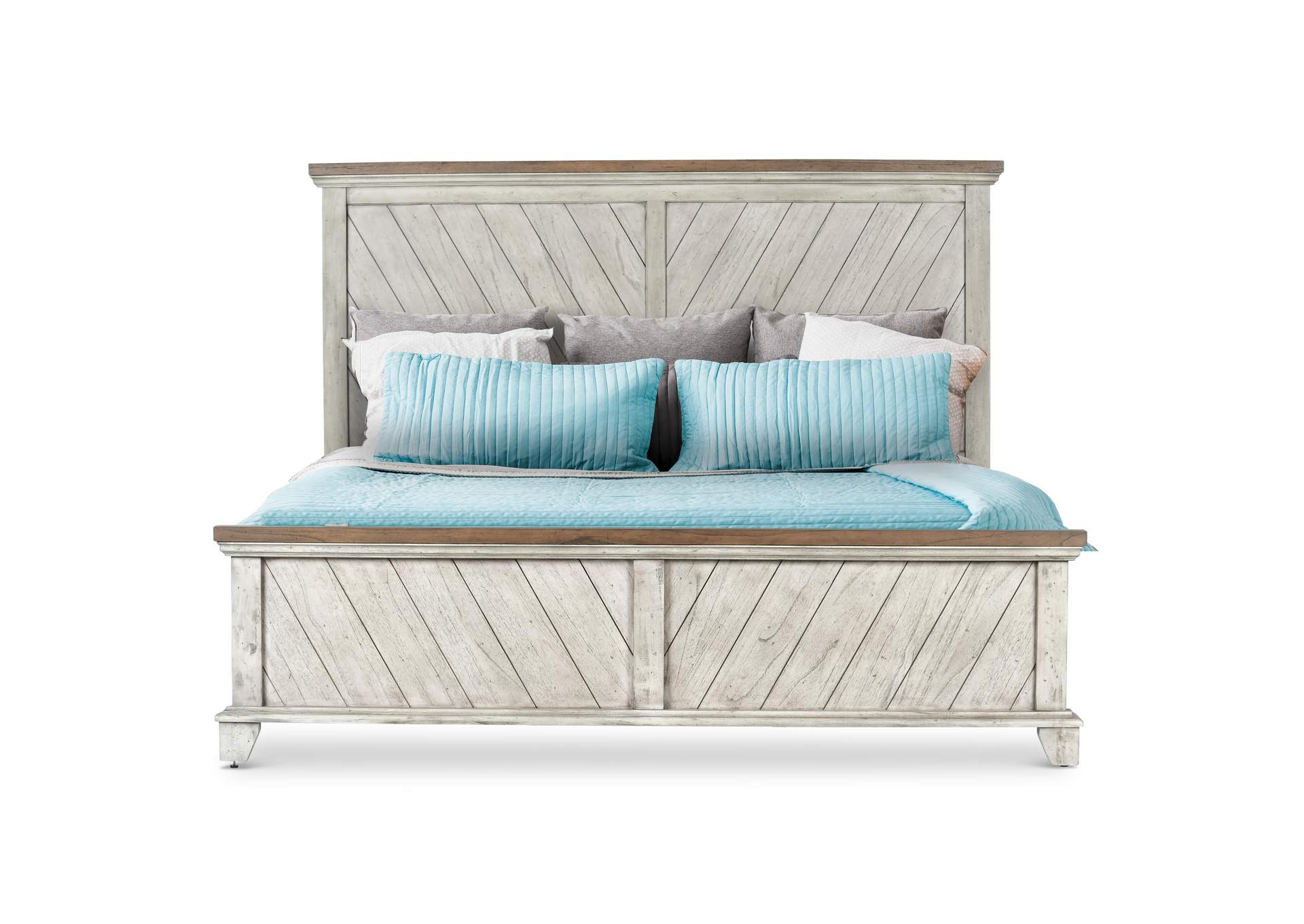 Bear Creek White King Bed image 1