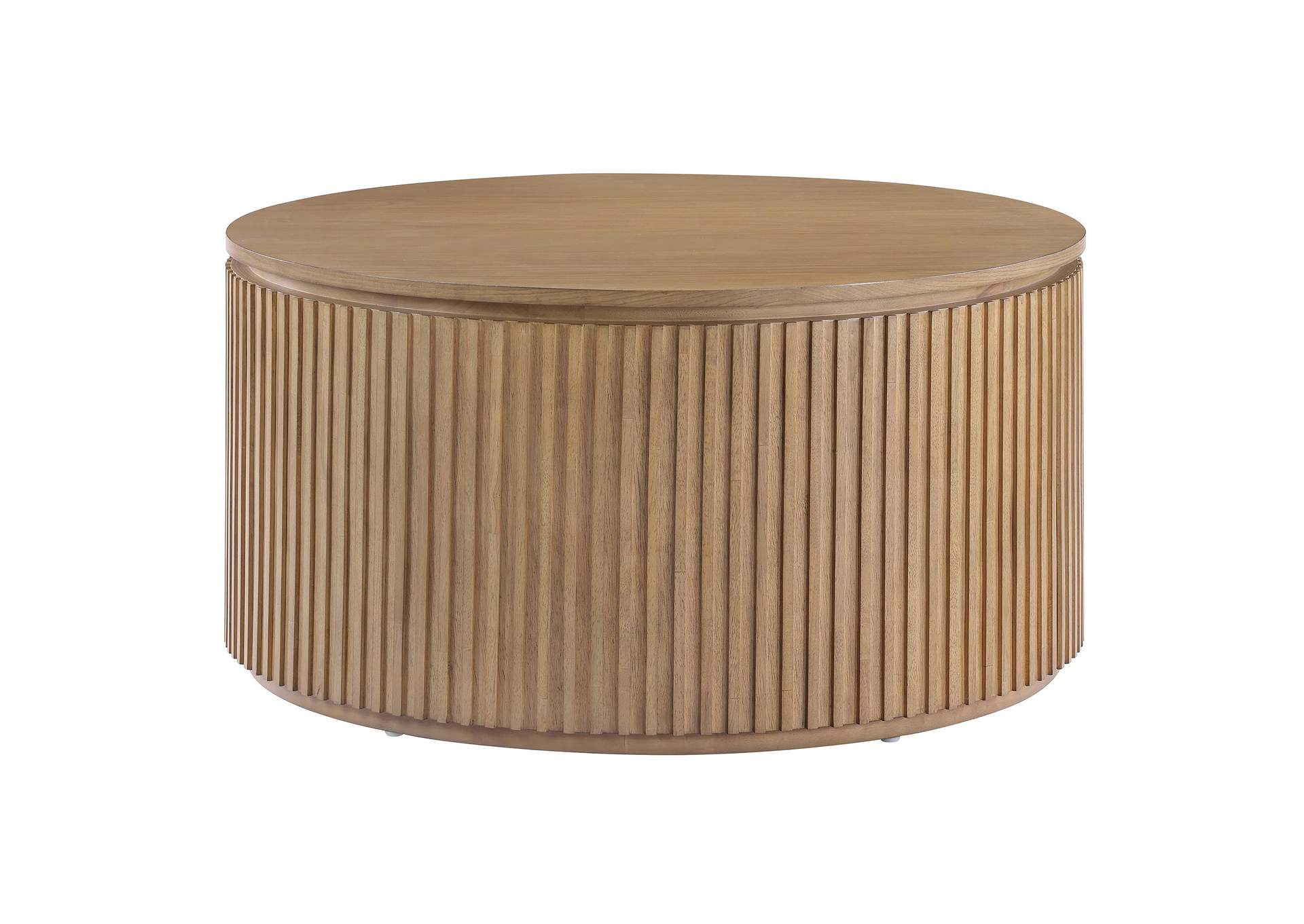 Colvin 36- Round Coffee Table, Toffee Finish image 1