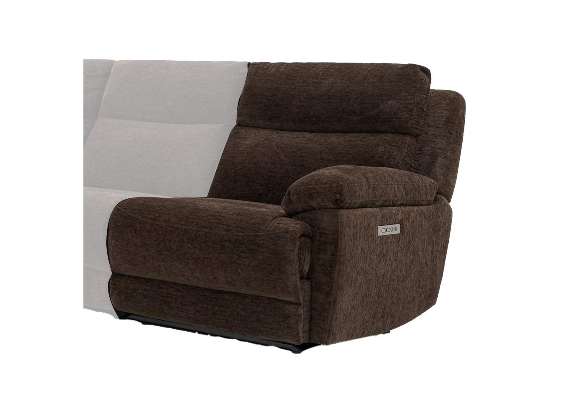 Gatlin Brown Right-Arm-Facing Dual-Power Recliner image 1