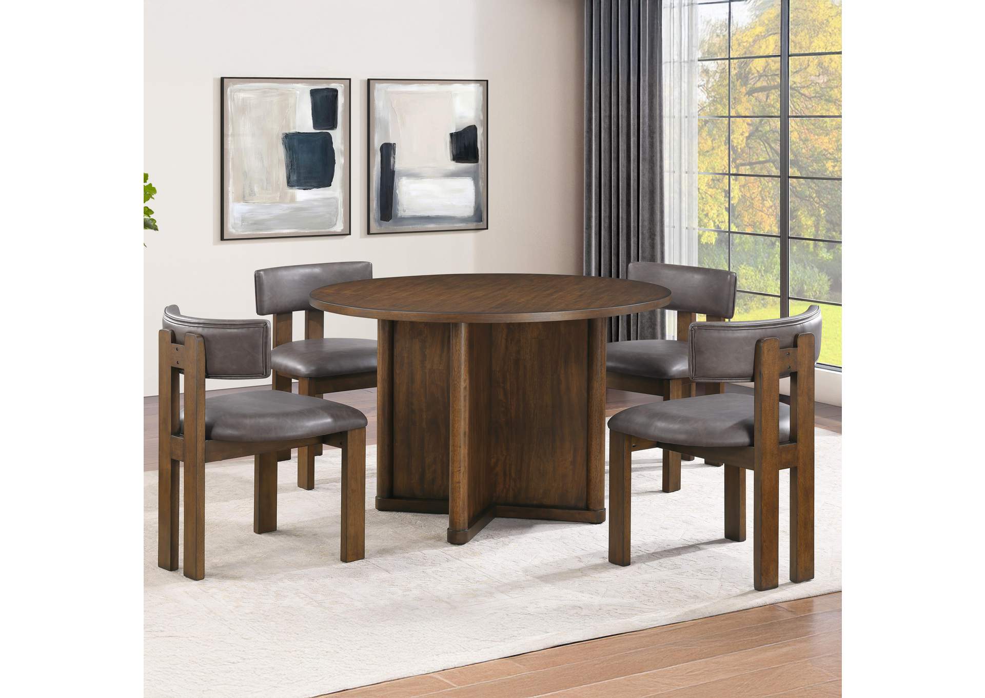 Cambridge Brown 5-Piece Dining Set image 1